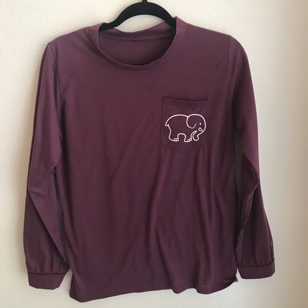 Lavender ivory Ella long sleeve shirt